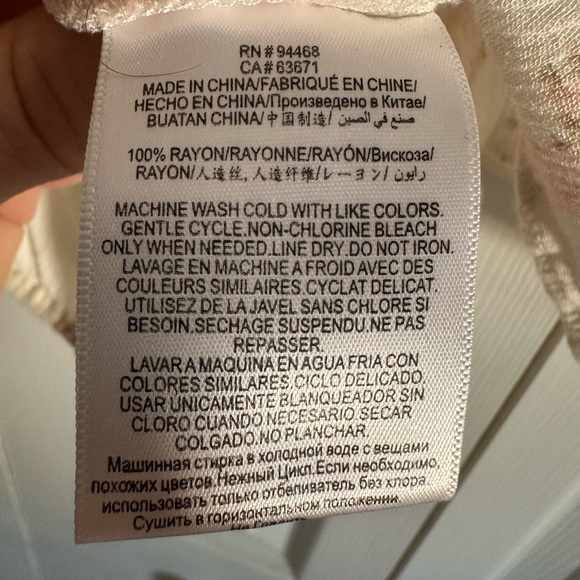 BCBGeneration Ivory and Pink Floral Blouse - Picture 3 of 4